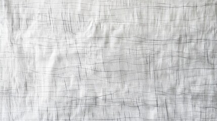 Fototapete - Textured white silk fabric with subtle gray striped patterns and embossed detailing for elegant textile backgrounds and design concepts.