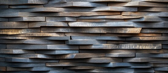 Leinwandbilder - Striped wooden wall texture providing a versatile backdrop for banners and decorative displays in various design projects