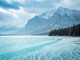 Poster - Soft Blue Abstract Texture Background: Tranquil Serenity in Light Blue Hues