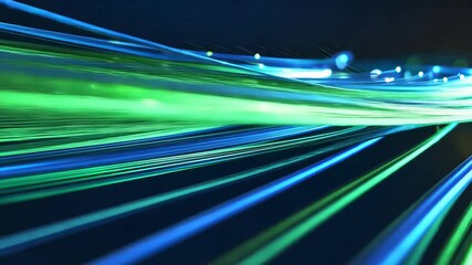 Poster - High-Speed Motion with Dynamic Colorful Light Trails and Vibrant Energy Flow