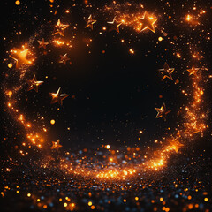 Poster - A circle of stars is surrounded by a dark background