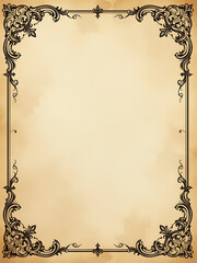 Poster - Ornate Paper Background Features Intricate Designs, Providing A Vintage Feel With Ample Copy Space To Add Text Or Other Elements Freely. 00002