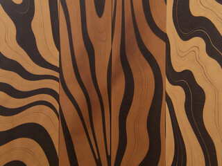 Aufkleber - Zebrano Exotic Wood Features A Unique Textured Pattern With Varied Tones Reminiscent Of African Plains Wildlife Habitats And Vegetation. 00003