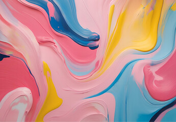 Wall Mural - abstract background with colorful waves
