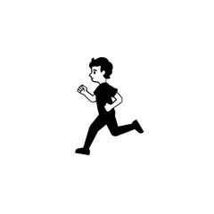 Wall Mural -  Running Person