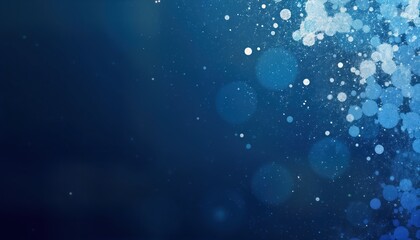 Poster - Abstract dark blue background with light blue spots, bokeh. Generative AI design. Modern texture suitable for various decorative purposes. Blank space ideal for adding text graphics. Perfect for