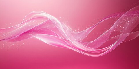 Poster - A pink wave backdrop, with an abstract design that includes space for text. Ideal for use in websites, presentations, book covers, and wallpapers.