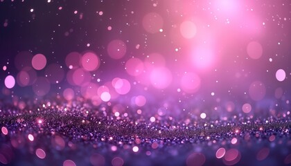 Aufkleber - Purple, pink abstract background with glitter texture. Shiny vibrant colors create festive, glamorous atmosphere. Bokeh effect adds touch of magic. Ideal for design projects requiring luxurious,
