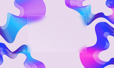 Wall Mural - Glassmorphic landing page	