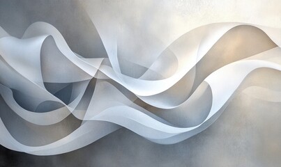Fototapete - A painting of a wave with a white background
