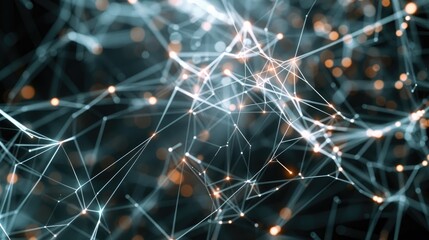 an abstract background featuring a series of interconnected lines and nodes, suggesting a network or