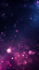 Poster - Abstract background with defocused purple and blue festive lights creating a magical bokeh effect, perfect for holiday or celebration themed designs