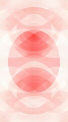 Poster - Intertwined circular shapes in shades of red and white create a visually appealing abstract design, suitable for various backgrounds and artistic projects