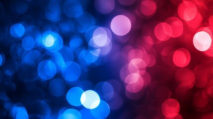 Poster - Creating a vibrant, festive atmosphere with blurred colorful bokeh lights against a dark background, perfect for enhancing the mood of holidays, celebrations, and special occasions