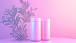 © Aris Suwanmalee - Stylish containers with leafy plant background.