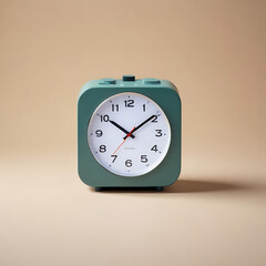 A digital travel clock with time zones, photographed on a neutral backdrop.