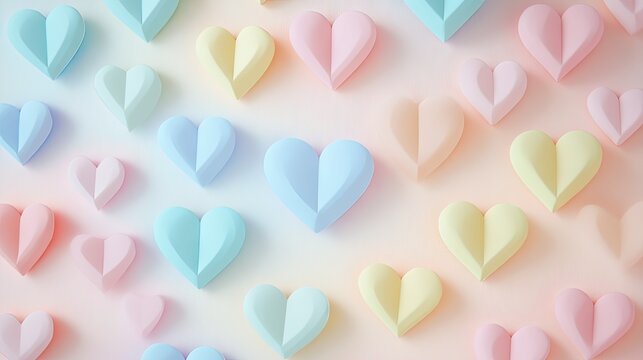 Simple and elegant Valentines Day card with pastel colors and heartfelt text.