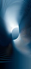 Poster - Intricate Blue Spiral Design Showcasing Modern Architectural Patterns and Fluid Geometry in an Abstract Composition
