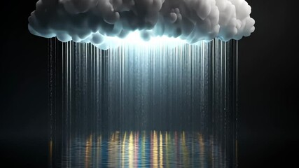 Wall Mural - cloud with rain