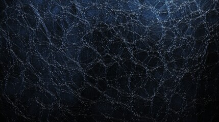 Aufkleber - Dark Textured Background With Intricate Web-Like Patterns Creating Depth and Visual Intrigue in an Abstract Design