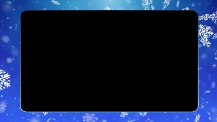 Wall Mural - christmas frame background animated video