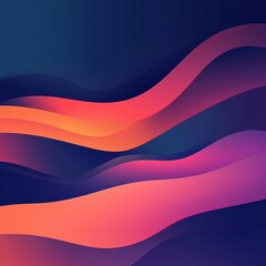 Poster - Colorful Abstract Waves Create a Dynamic Visual Experience Illustrating the Flow of Energy and Motion in a Contemporary Artistic Style