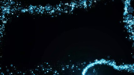 Poster - christmas particles animation background video effects