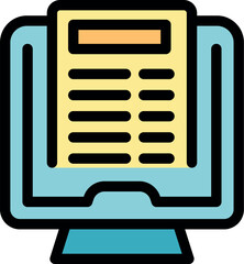 Poster - Online survey form with multiple choice questions displayed on a computer monitor, representing online feedback, data collection, and customer research