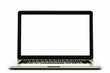 © possawat - Blank Laptop Screen on Isolated Background for Template Creation