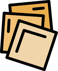 Poster - Stacked office documents represent bureaucracy, paperwork, and administrative tasks