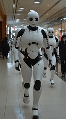 Poster - Robots Demonstrating Modern Technology Advancements in Commercial Space : Generative AI