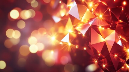Poster - Colorful Geometric Shapes Reflecting Light Create a Vibrant Digital Background for Creative Projects and Presentations