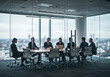 © Shanewaz - Business Meeting in Modern Office with Professionals Sitting at Conference Table