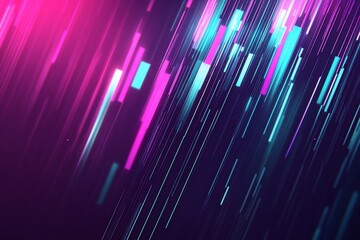Poster - Abstract digital background with vibrant, colorful lines and gradients.