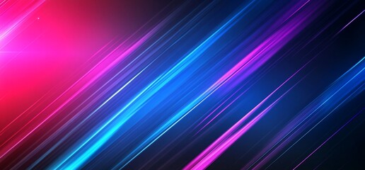 Poster - Abstract digital design with vibrant diagonal light streaks.