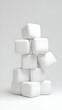 © share - White 3D Cube Abstract Background