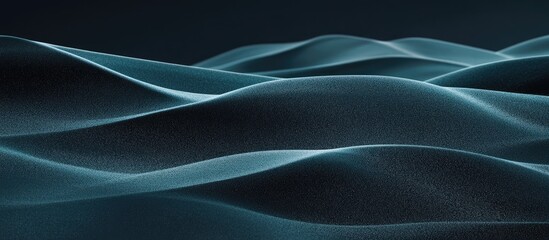 Poster - serene abstract sand dunes with soft curves and empty space for text ideal for backgrounds and promo