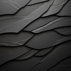 Poster - Elegant abstract design featuring layered black textures with subtle highlights. Perfect for backgrounds, presentations, or modern design projects.