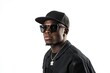 © Isuru - Hip hop artist isolated against white background