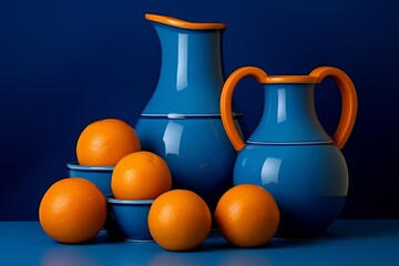 Poster - Minimalist still life composition featuring objects in harmonious shades of a single color