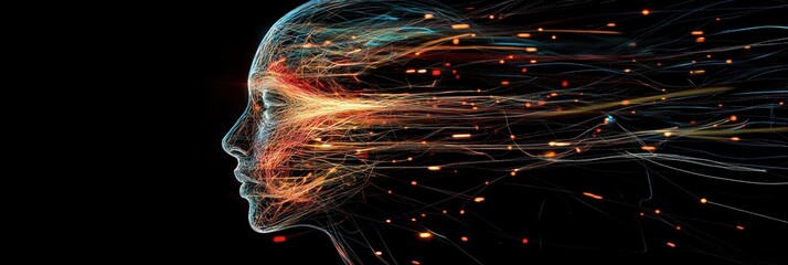 Poster - Representation of artificial intelligence illustrating digital transformation and innovation