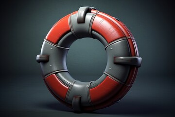 Poster - Minimalist approach: Show the life preserver in the center of the image using only two colors. For background. Play with shadow and light to create volume.