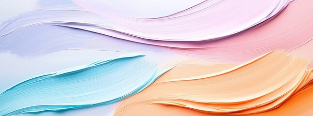 Poster - Vibrant abstract background with fluid pastel waves