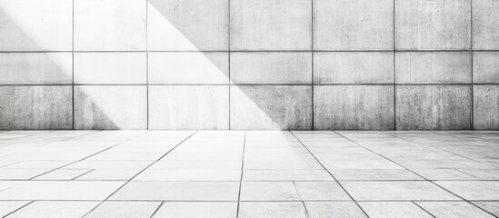 Aufkleber - concrete wall backdrop with spacious empty area for text or design elements in a modern and minimali