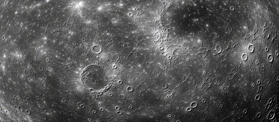 Poster - Detailed close-up of the Moon's surface showcasing craters and textures ideal for overlaying text or graphics.
