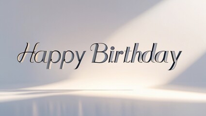 inscription Happy Birthday on a white background