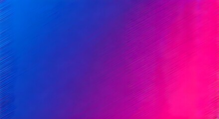 Wall Mural - Bold gradient with vivid noise grain texture, blending electric blue to bright magenta, AI Generated