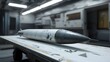 © MakeitEasy - Missile launch preparation military base 3d render interior close-up view defense technology