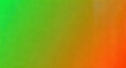 Wall Mural - Dynamic gradient with coarse grain, transitioning from neon green to bright orange, AI Generated