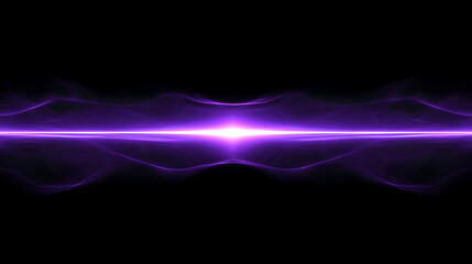 Abstract purple light wave on a black background